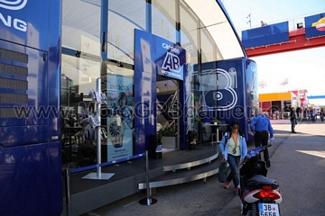 Paddock Rennstrecke Cheste