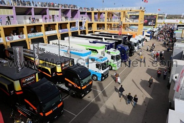 Paddock Rennstrecke Cheste