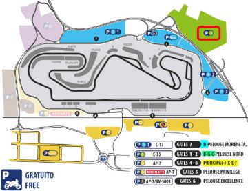 motogp Karten Parking B <br /> Motorrad Grand Prix Katalonien <br /> Circuit de Barcelona-Catalunya Montmelo