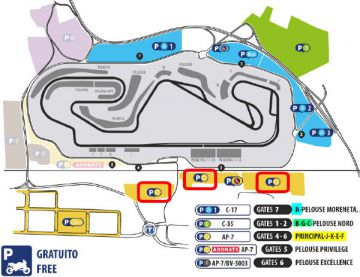 motogp Karten Parking C <br /> Motorrad Grand Prix Katalonien  <br /> Circuit de Barcelona-Catalunya Montmelo