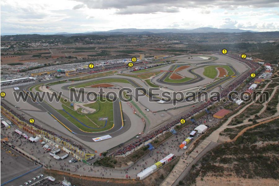 Circuito Ricardo Tormo Cheste von oben