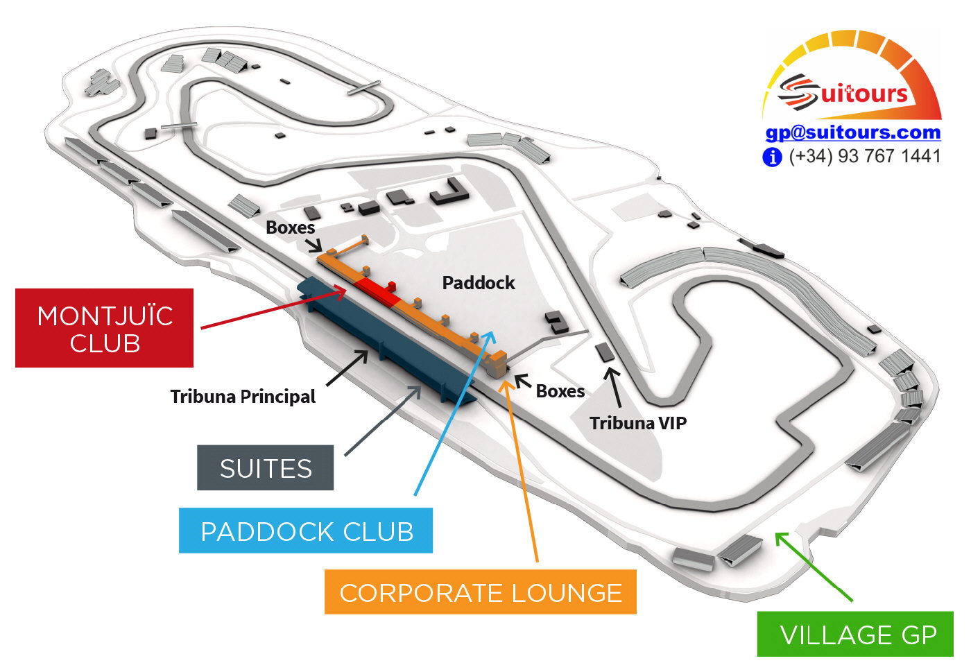 VIP Zonen des Circuit de Barcelona-Catalunya